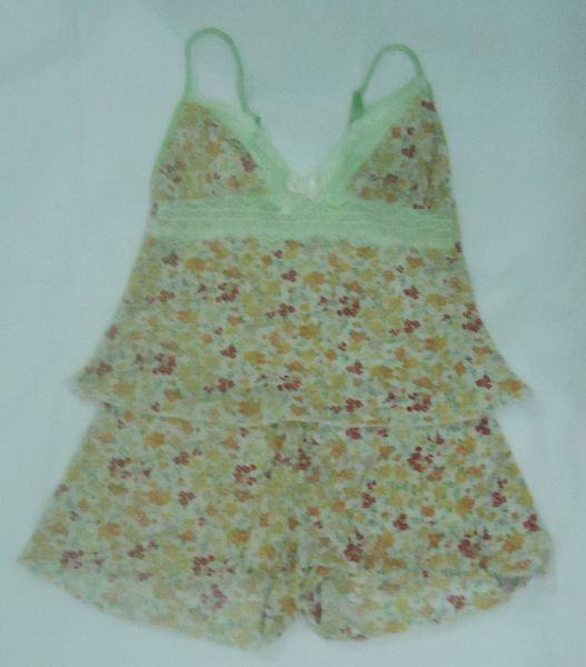 Baby Doll Adulto Estampado Renda