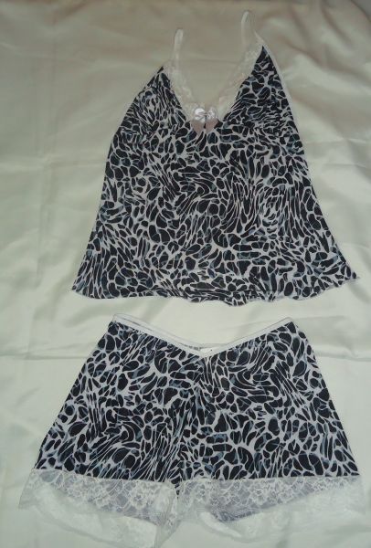 Baby Doll Adulto Estampado Renda